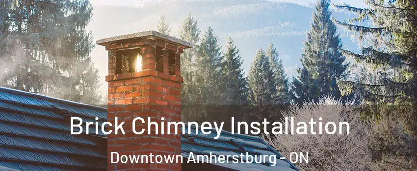  Brick Chimney Installation Downtown Amherstburg - ON