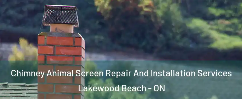  Chimney Animal Screen Repair And Installation Services Lakewood Beach - ON