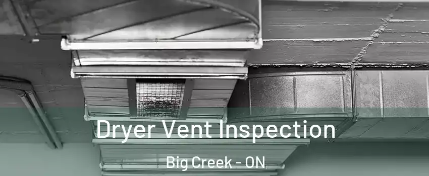  Dryer Vent Inspection Big Creek - ON