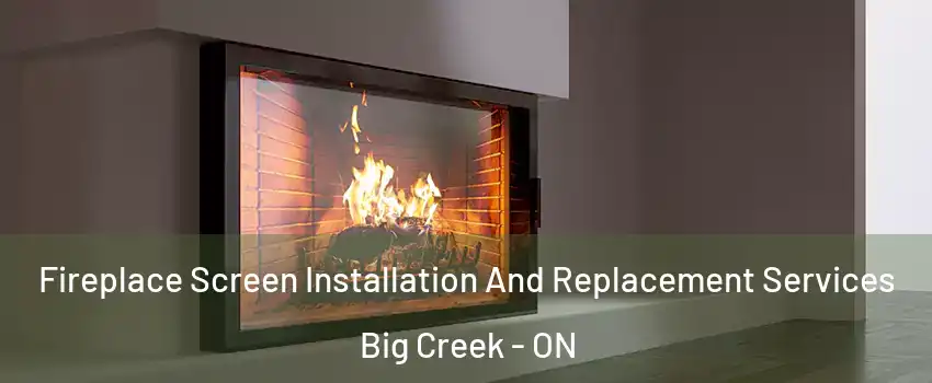 Fireplace Screen Installation And Replacement Services Big Creek - ON